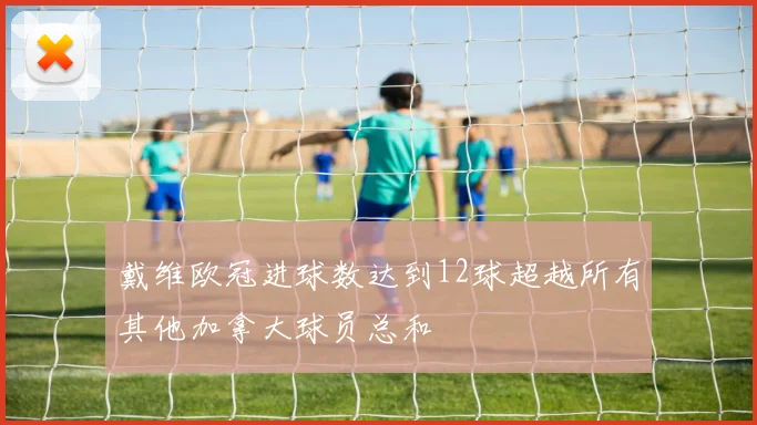 戴维欧冠进球数达到12球超越所有其他加拿大球员总和